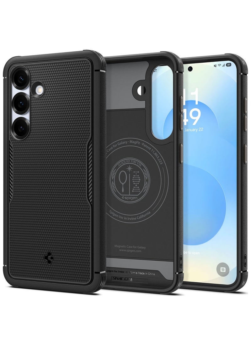 Spigen Core Armor MagFit Samsung Galaxy S25 PLUS Case Cover with Magsafe [Qi2 Certified / Magnet for Galaxy] (2025) - Matte Black  - Image 1