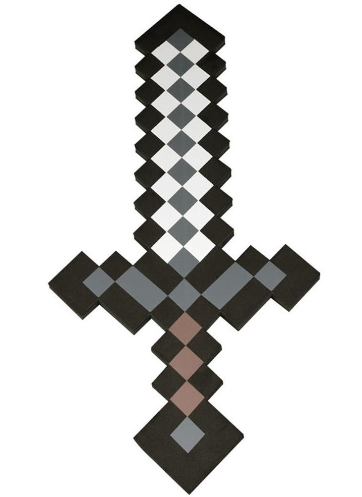 Minecraft flint sword, camouflage play toy, foam toy, 60.5 cm