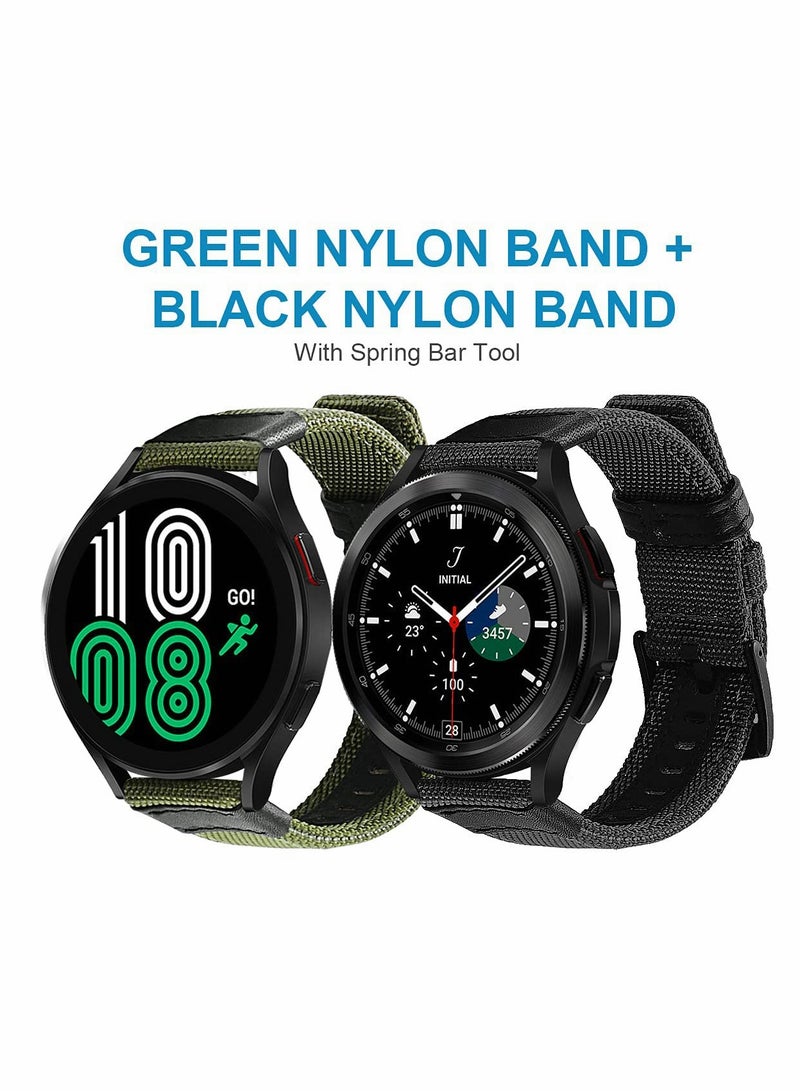 Excefore 20mm Nylon Strap Compatible for Samsung Galaxy Watch 4 40mm 44mm/ for Galaxy Watch 4 for Classic 42mm 46mm  - Image 2