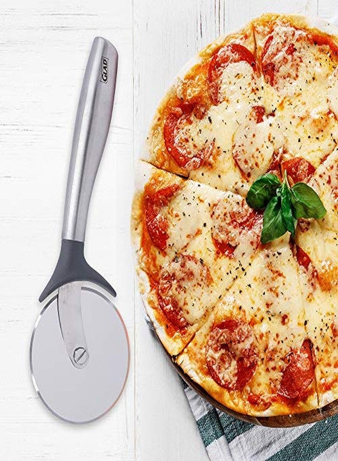 Glad Pizza Cutter Wheel | Stainless Steel Round Metal Blade | Super Sharp Slicer with Built-In Nylon Finger Guard | Dishwasher Safe Kitchen Gadgets and Tools - Image 4