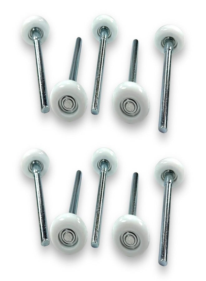 BC Precision 10 Pack Garage Door Rollers, Premium Sealed Nylon, Quiet, Strong, 4" Inch Stems, 2" Inch Rollers, 13 Balls - Image 1