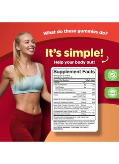 Phytoral Apple Cider Vinegar Gummies with the Mother - ACV Gummies with Mother for Adults for Immune Support Digestion Gut Health and Energy Support Supplement - Apple Cider Vinegar Gummy Vitamins for Adults  - Image 2
