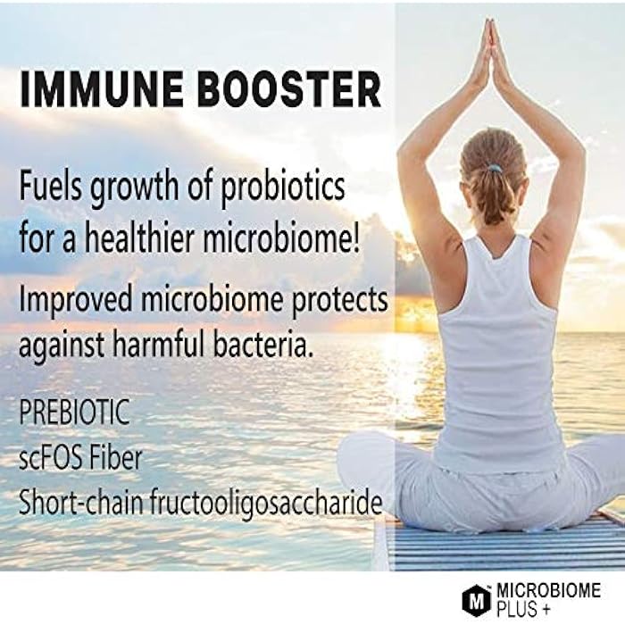 Microbiome Plus Prebiotics scFOS Prebiotic Fiber, Boosts Probiotic Benifits, GI Digestive Supplements, Allergy Safe and Gluten-Free for Men and Women (1 Month Supply) (1) - Image 4