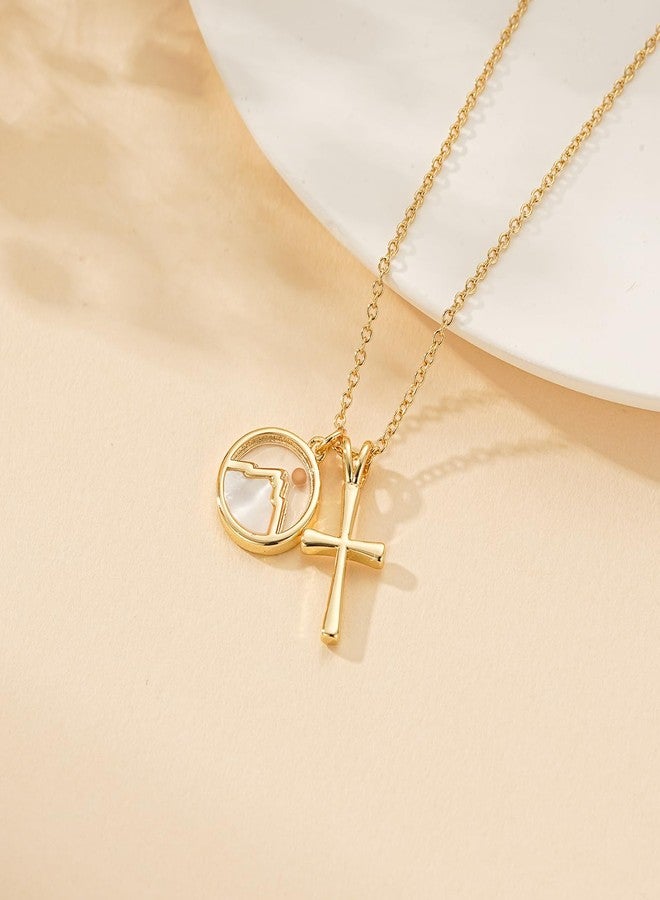 VULETO Easter Basket Stuffers for Girls Kids Teens Women, Tween Teen Girls Trendy Stuff, Mustard Seed Cross Necklace Birthday Confirmation Baptism Christian Religious Faith Jewelry Presents Age 10 12 14 16 18 Gold - Image 2