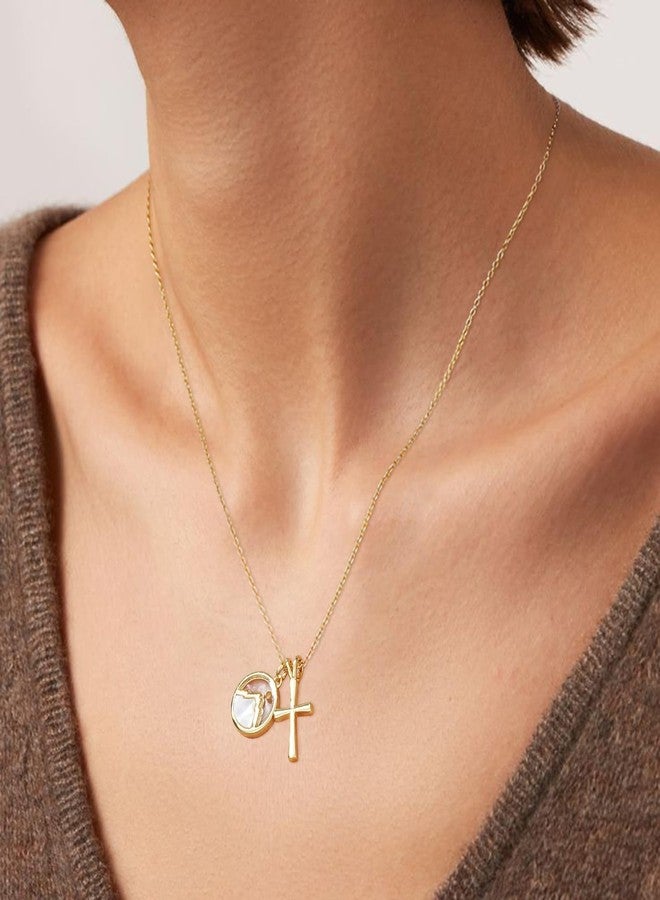 VULETO Easter Basket Stuffers for Girls Kids Teens Women, Tween Teen Girls Trendy Stuff, Mustard Seed Cross Necklace Birthday Confirmation Baptism Christian Religious Faith Jewelry Presents Age 10 12 14 16 18 Gold - Image 3