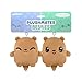 TeeTurtle Plushiverse Plushmates Besties Keychain Set Valentines Day Cute Kawaii Brown Otters Novelty ClipOn Plush With Magnetic Hands - Image 3