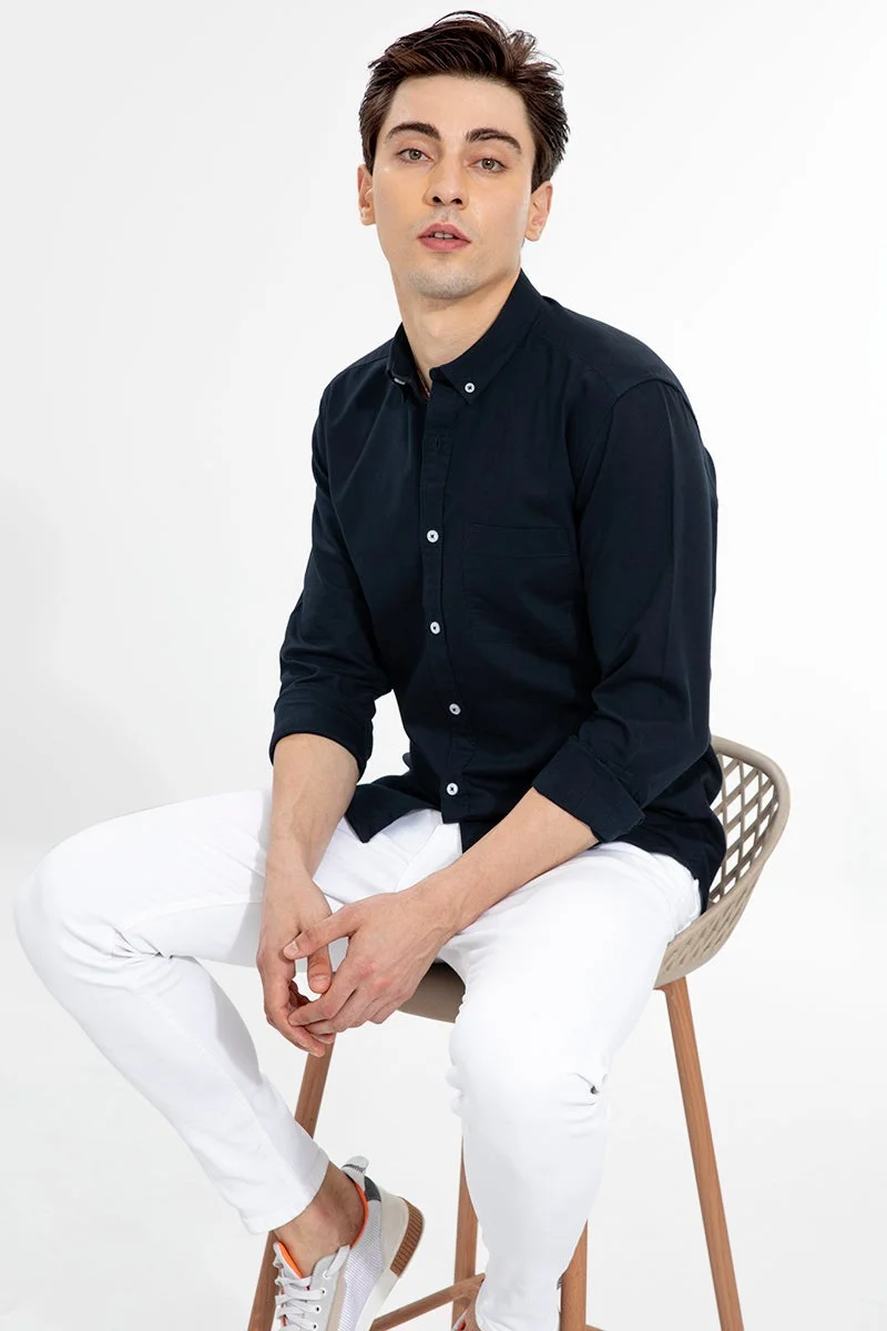 SNITCH Soft-Hue Navy Shirt