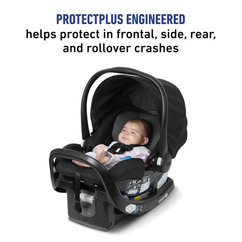 Graco SnugRide SnugFit Infant Car Seat, Baby Car Seat with Anti Rebound Bar for Extra Safety, No-Rethread Harness, LATCH Equipped Carseat, Baby Essentials, Gift for New Parents, Gotham - Image 5