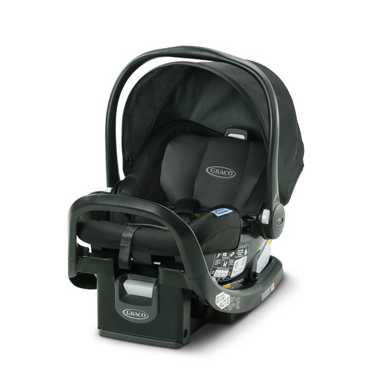 Graco SnugRide SnugFit Infant Car Seat, Baby Car Seat with Anti Rebound Bar for Extra Safety, No-Rethread Harness, LATCH Equipped Carseat, Baby Essentials, Gift for New Parents, Gotham - Image 1