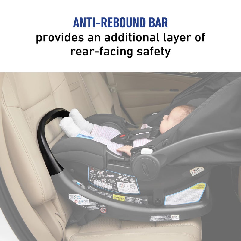 Graco SnugRide SnugFit Infant Car Seat, Baby Car Seat with Anti Rebound Bar for Extra Safety, No-Rethread Harness, LATCH Equipped Carseat, Baby Essentials, Gift for New Parents, Gotham - Image 3