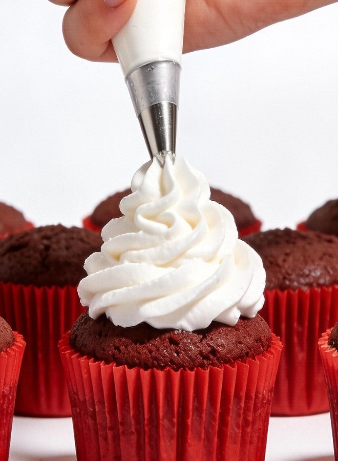 Pretwad 9-Piece Open Star Piping Tips Set - Small French Star Frosting Nozzles, Stainless Steel Icing Tips Star Pastry Tips, Frosting Nozzle Kit for Cupcakes Cakes Cookies Decorating - Image 4