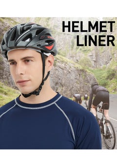SYOSI Cycling Skull Cap Under Helmet Summer Breathable Mesh Helmet Liner Sun Protection Beanie for Men Women Sweat Wicking Hat for Motorcycling Cycling Football Running  - Image 5