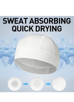 SYOSI Cycling Skull Cap Under Helmet Summer Breathable Mesh Helmet Liner Sun Protection Beanie for Men Women Sweat Wicking Hat for Motorcycling Cycling Football Running  - Image 3