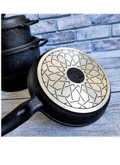 OMS 7PCS DIE CAST COOKWARE SET -BLACK COLOR - MADE IN TURKEY  - Image 4