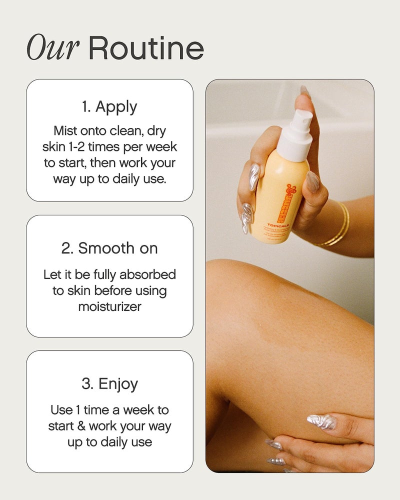 Topicals Like Butter Moisturizing Mist for Dry Skin - Moisturizing Body Mist - Soothing Instant Moisturizer for Body and Skin Hydration (3.4 Fl Oz) - Image 4