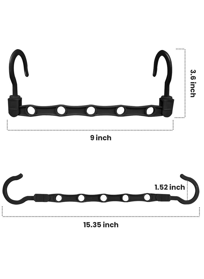 KASTWAVE Space Saving Hangers, Magic Closet Organization Clothes Hanger, Hanger Organizer for Closet, Closet Organizers and Storage for Room Wardrobe Heavy Clothes, Shirts,Pants, Dresses, Coats(10 Pack) - Image 3