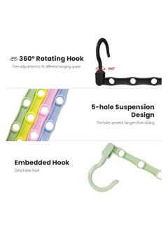 KASTWAVE Space Saving Hangers, Magic Closet Organization Clothes Hanger, Hanger Organizer for Closet, Closet Organizers and Storage for Room Wardrobe Heavy Clothes, Shirts,Pants, Dresses, Coats(10 Pack)  - Image 4