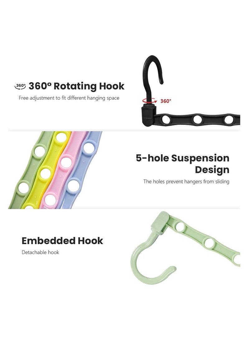 KASTWAVE Space Saving Hangers, Magic Closet Organization Clothes Hanger, Hanger Organizer for Closet, Closet Organizers and Storage for Room Wardrobe Heavy Clothes, Shirts,Pants, Dresses, Coats(10 Pack) - Image 4