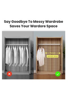 KASTWAVE Space Saving Hangers, Magic Closet Organization Clothes Hanger, Hanger Organizer for Closet, Closet Organizers and Storage for Room Wardrobe Heavy Clothes, Shirts,Pants, Dresses, Coats(10 Pack)  - Image 5