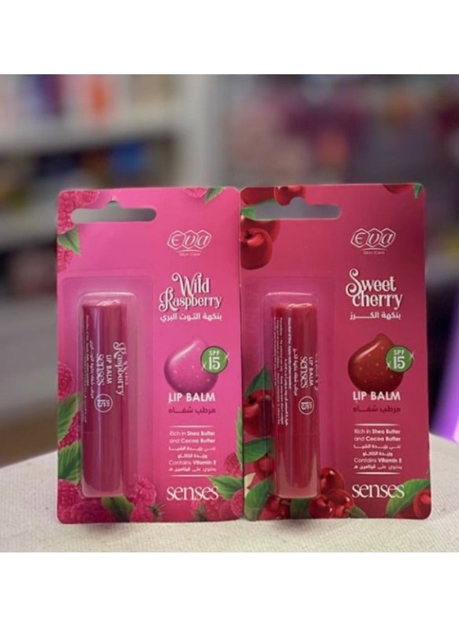 إيفا مرطب شفاه سينسيز للعناية بالبشرة من ايفا - وايلد راسبيري 4 جرام - Image 3