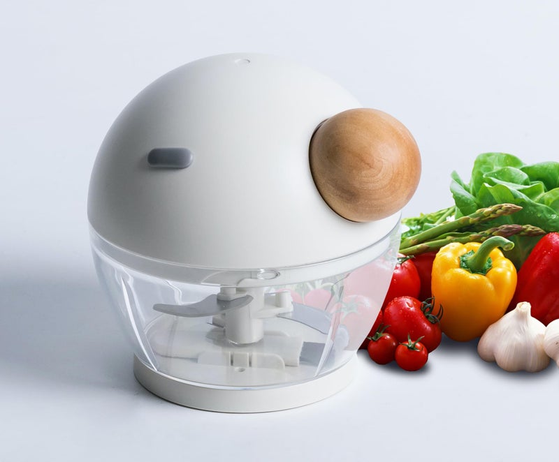 HOOPOES Mini Handy And Compact Ultra Pro Designed Chopper With 3 Blades For Effortlessly Chopping Vegetables, Dry Fruits And Fruits For Your Kitchen (400 Ml),White - Image 1