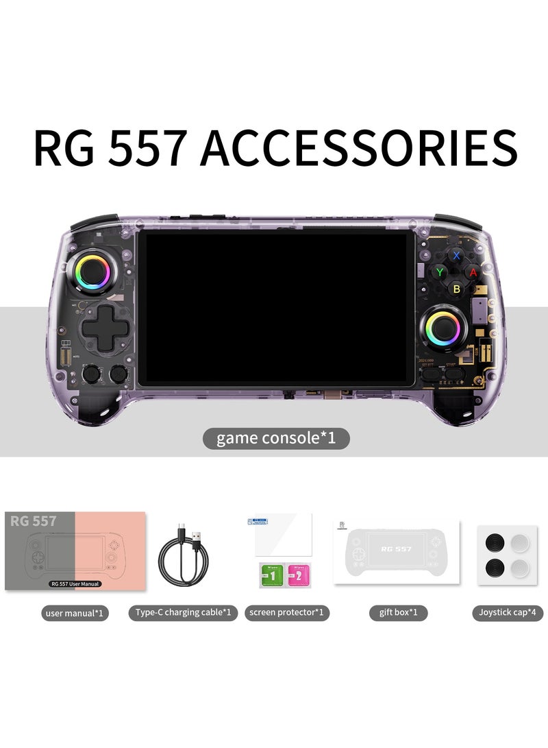ANBERNIC  ANBERNIC RG557 Handheld Android 14 Game Player with TV Connectivity, 2025 Large Screen, Hall Joystick Controller  - Image 1