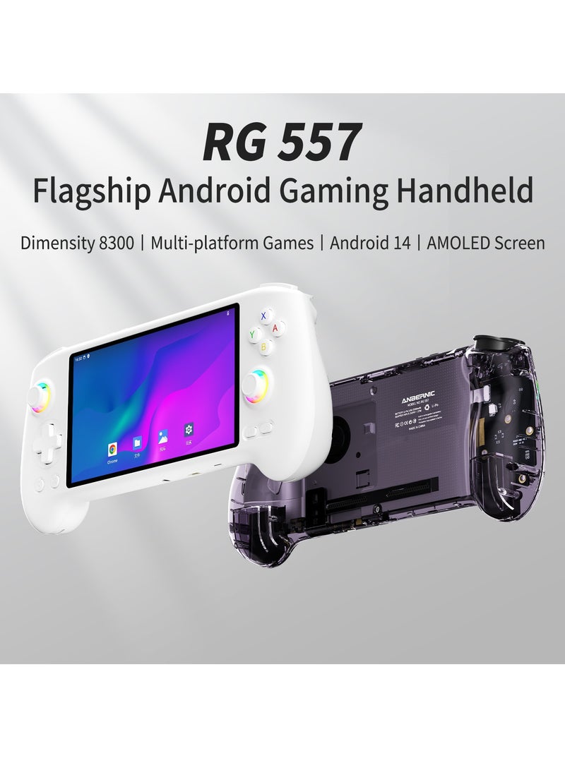 ANBERNIC  ANBERNIC RG557 Handheld Android 14 Game Player with TV Connectivity, 2025 Large Screen, Hall Joystick Controller  - Image 2