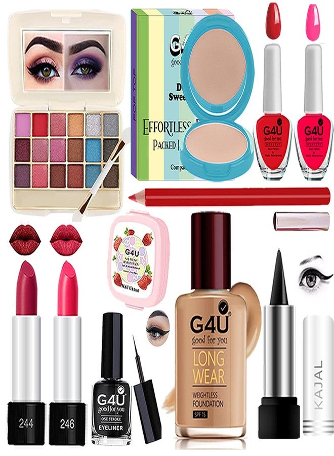 G4U Makeup Set for Women, Makeup Full Kit for Beginners & Professionals, Travel Makeup Set for Girls |Pack of 11 pcs|P120728 - Image 2