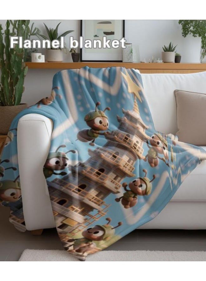 general Baby and children's cartoon flannel thin blanket (warm and comfortable, suitable for sleep, game use) 70cm*100cm - Image 5
