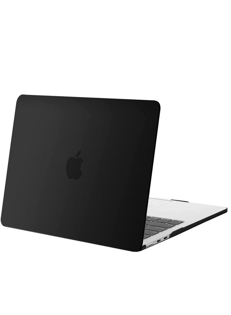 MacBook Air 13.6 inch Case 2022 2023 Release A2681 M2 Chip with Retina Display & Touch ID Plastic Hard Shell Case Black - Image 5