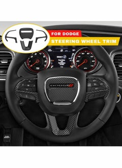 Carbon Fiber Steering Wheel Cover Trim Interior Accessories, KASTWAVE for Dodge Charger Challenger / Dodge Durango / Jeep Grand Cherokee SRT8 4 Pcs(Black) - pzsku/Z7CC311380D7E1940CE75Z/45/_/1723027430/e07f960a-4bbb-4169-9087-3da1d0f08d5c