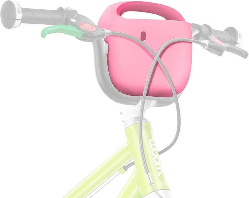 Woom سلة دراجة الأطفال woom POP - سلة خفيفة الوزن خالية من BPA مصنوعة من EVA لمقود دراجات الأطفال - تصميم سهل التركيب - وردي - Image 1