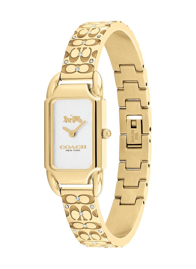 COACH - ساعة يد نسائية من الستانلس ستيل بعقارب مستطيلة الشكل 14504196 - 17.5 ملم - Image 1