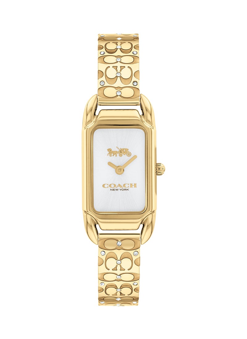 COACH - ساعة يد نسائية من الستانلس ستيل بعقارب مستطيلة الشكل 14504196 - 17.5 ملم - Image 1
