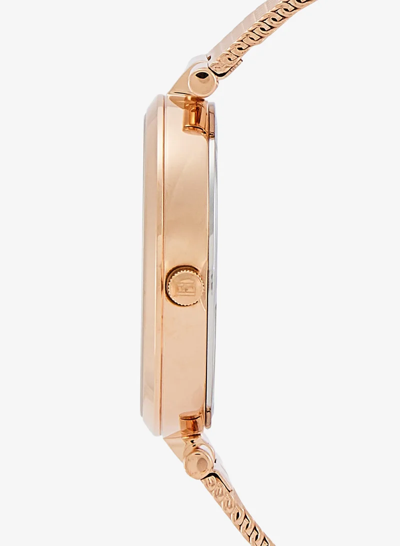 Tommy Hilfiger  3-Hand Womens Quartz Movement Watch With Rose Gold-Tone Stainless Steel Mesh Bracelet - 1782712 for Women | Best Price UAE