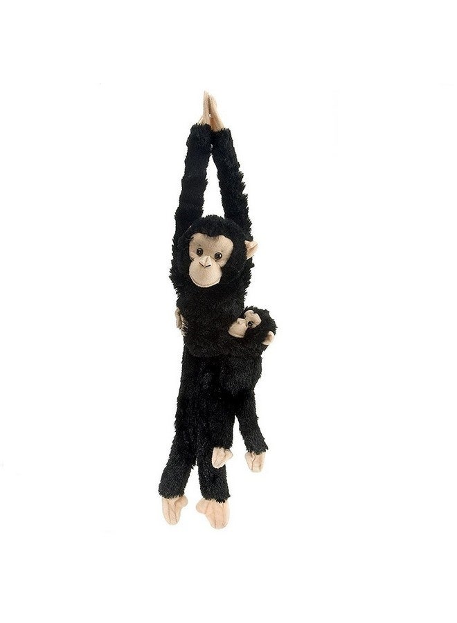 Wild Republic Wild Republic Chimpanzee w/baby plush, Monkey Stuffed Animal, Plush Toy, Gifts for Kids, Hanging 20 Inches  - Image 1