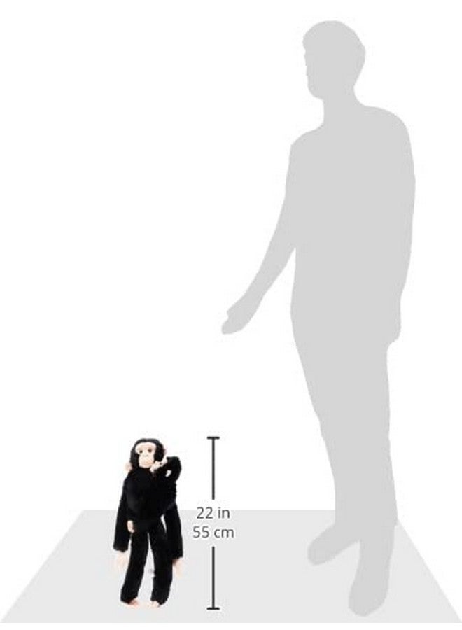 Wild Republic Wild Republic Chimpanzee w/baby plush, Monkey Stuffed Animal, Plush Toy, Gifts for Kids, Hanging 20 Inches  - Image 3
