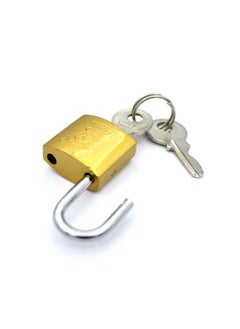 KADRIS Heavy-Duty Security Padlock HA-1425, Weather-Resistant in Solid Brass Lock 20MM - Padlock  shackle with Keys for Sheds, Storage Unit, School, Gym Locker, Fence, Toolbox, Hasp Storage  - Image 3