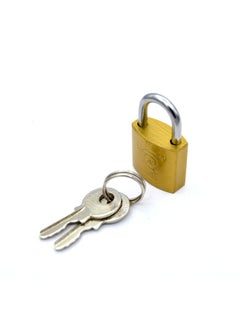 KADRIS Heavy-Duty Security Padlock HA-1425, Weather-Resistant in Solid Brass Lock 20MM - Padlock  shackle with Keys for Sheds, Storage Unit, School, Gym Locker, Fence, Toolbox, Hasp Storage  - Image 2