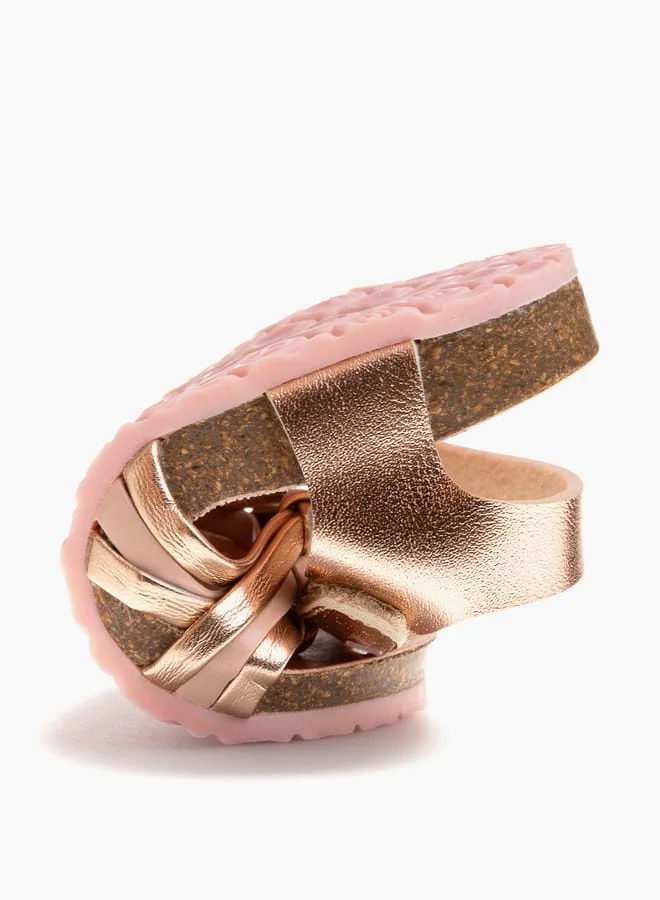 Pablosky Girls Strap Sandals With Hook And Loop Closure