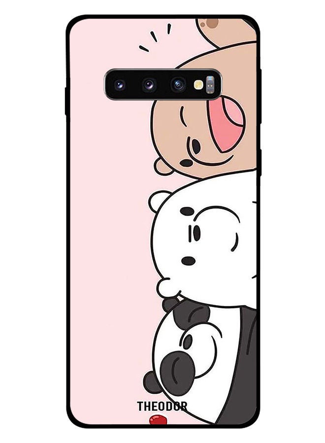 Theodor Protective Case Cover For Samsung Galaxy S10 Plus Three Friends Panda - Image 1