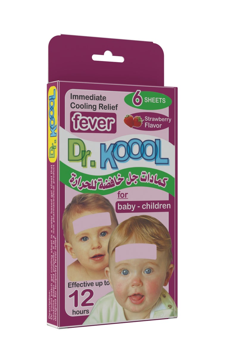 دكتور كول لاصقات جل التبريد من دكتور كول - عبوة من( 6لصقه) (بنكهة الفراولة) - Image 5