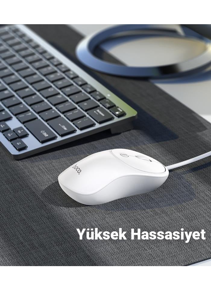 Hc Series 1600DPI 4d High Sensitivity Wired Optical Mouse, Ergonomic Ultra Quiet Mouse