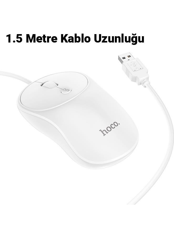 Hc Series 1600DPI 4d High Sensitivity Wired Optical Mouse, Ergonomic Ultra Quiet Mouse