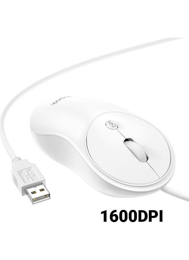 Hc Series 1600DPI 4d High Sensitivity Wired Optical Mouse, Ergonomic Ultra Quiet Mouse