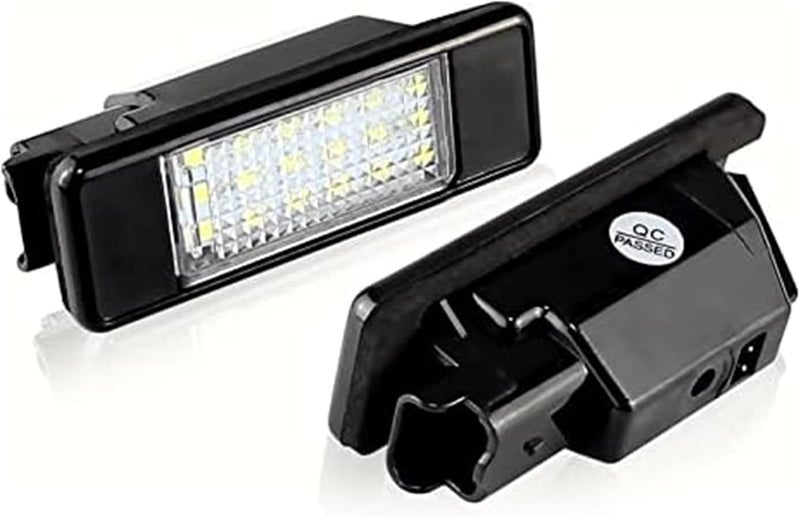QASULER 2PCS License Plate Light for Peugeot - Image 1