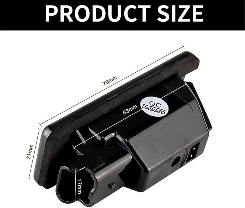 QASULER 2PCS License Plate Light for Peugeot - Image 2