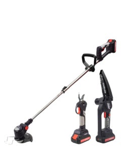 makute 3-in-1 Cordless Garden Tool Set: 20V Pruning Machine, 6-Inch Chainsaw, Brush Cutter/Grass Trimmer with 2 Batteries & Charger – Portable, Lightweight for Lawn and Garden Maintenance, P3-DC01-2B  - Image 1
