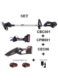 makute 3-in-1 Cordless Garden Tool Set: 20V Pruning Machine, 6-Inch Chainsaw, Brush Cutter/Grass Trimmer with 2 Batteries & Charger – Portable, Lightweight for Lawn and Garden Maintenance, P3-DC01-2B  - Image 2