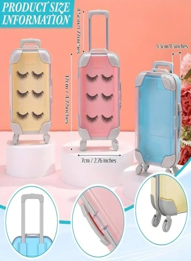 TAGUDA Cosmetic Suitcase Cosmetic Bag - Mini Trolley Makeup Organizer Travel Case with Wheels & Handle, Portable Cosmetic Storage Box for Makeup, Skincare & Accessories - Image 3